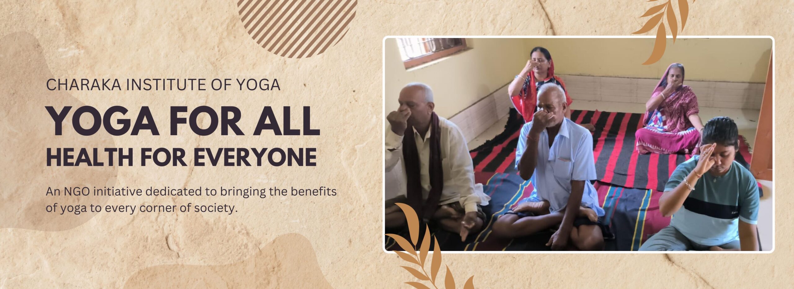 Charaka Institute of Yoga Banner 3